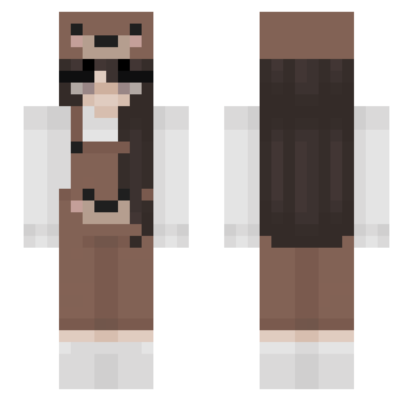 sag_nene08 Minecraft skin, front and back view