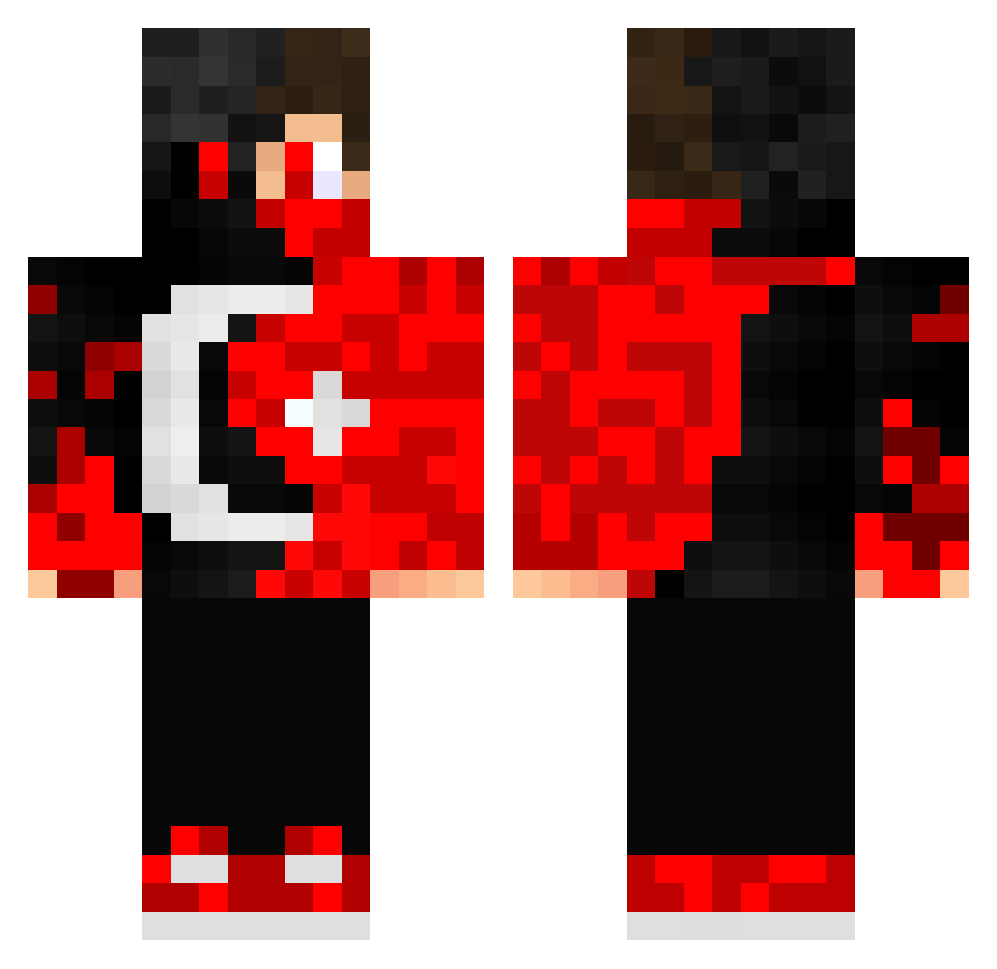 Musa3131 Minecraft skin, front and back view