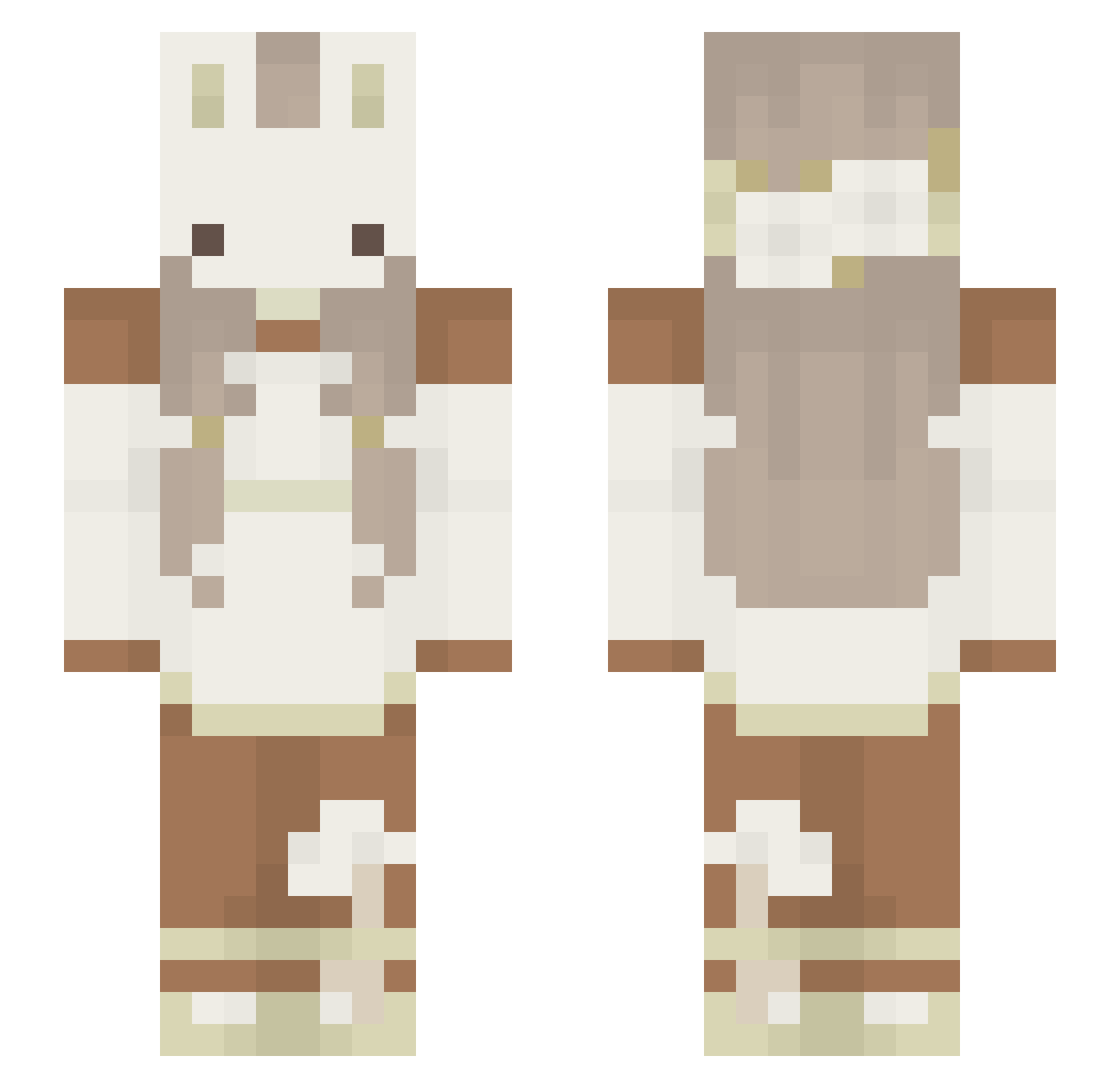 kero_kero_ Minecraft skin, front and back view