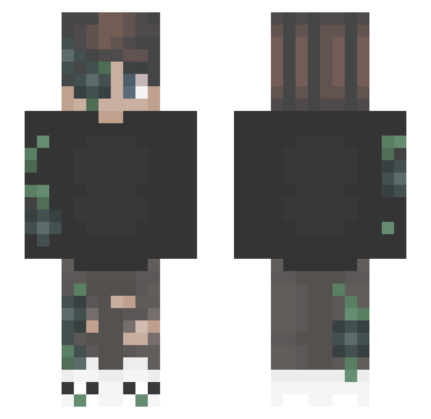 38_ Minecraft skin, front and back view