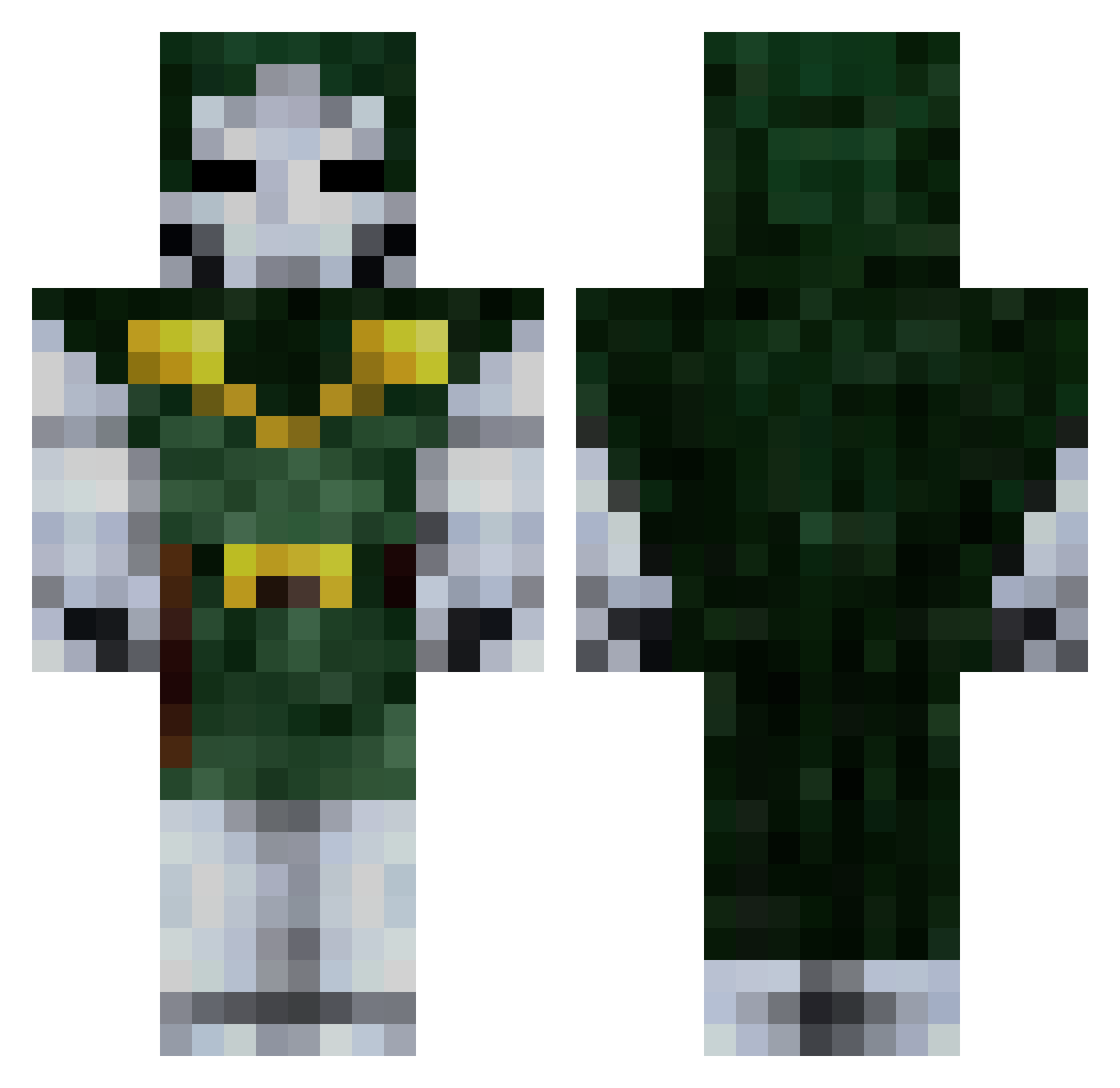 tobiramasenjuu Minecraft skin, front and back view
