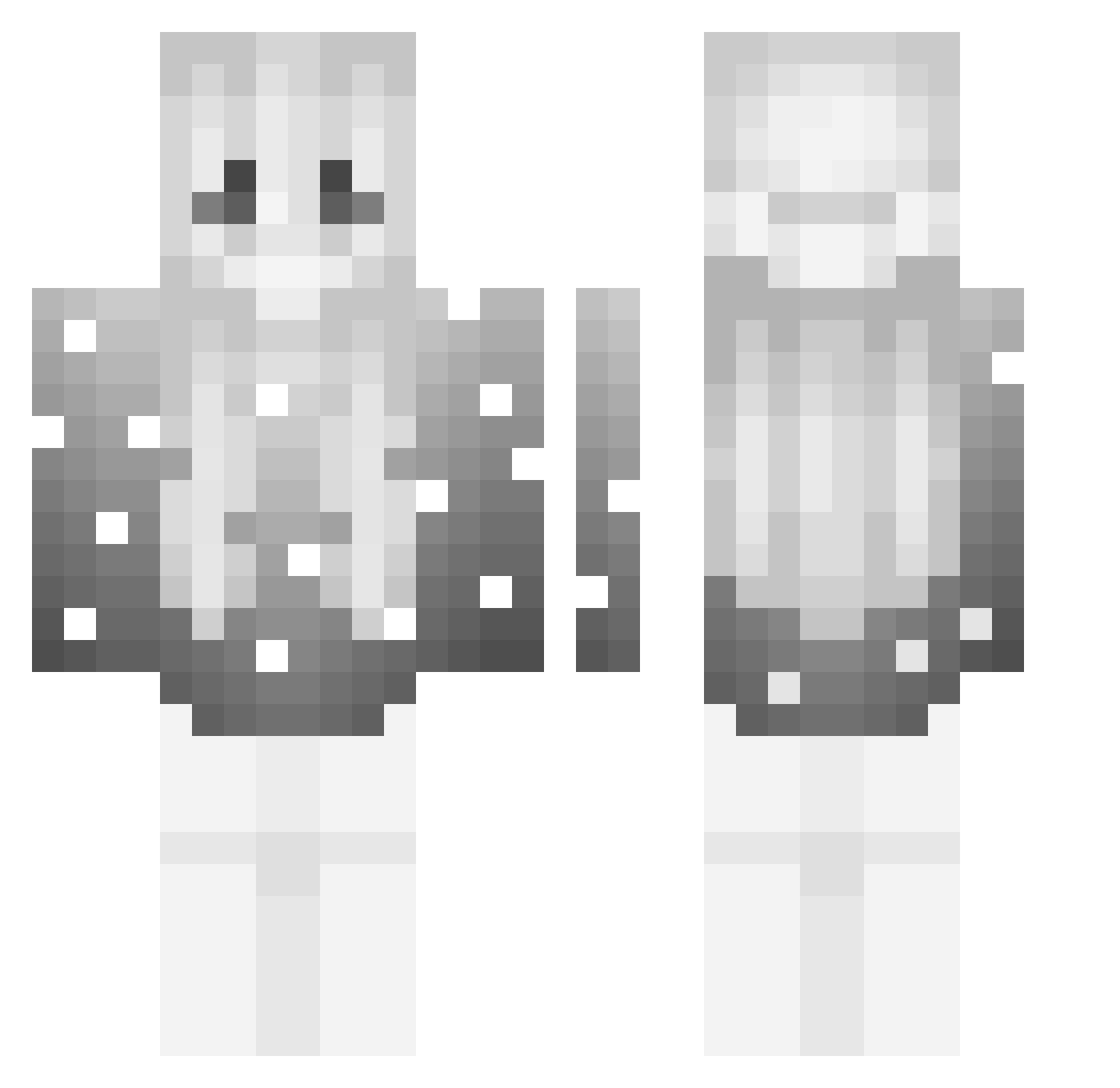 _azxz Minecraft skin, front and back view