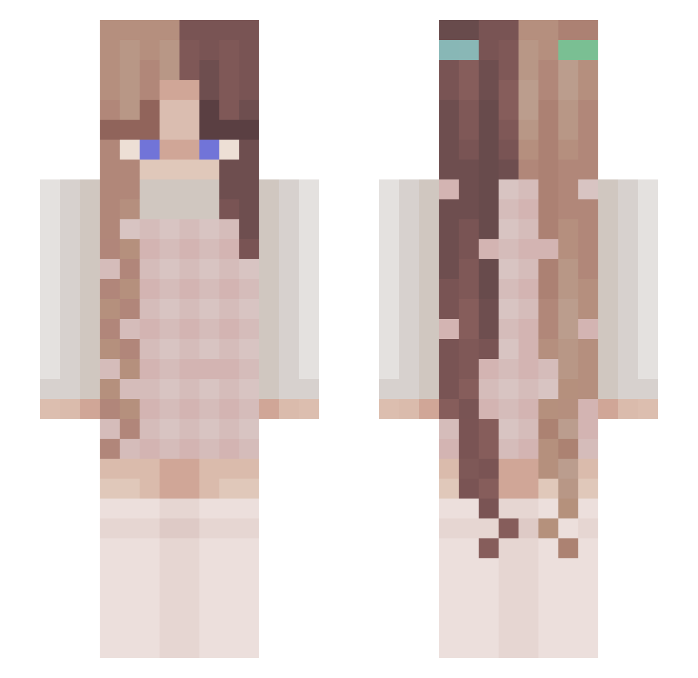 un__poco__loco Minecraft skin, front and back view