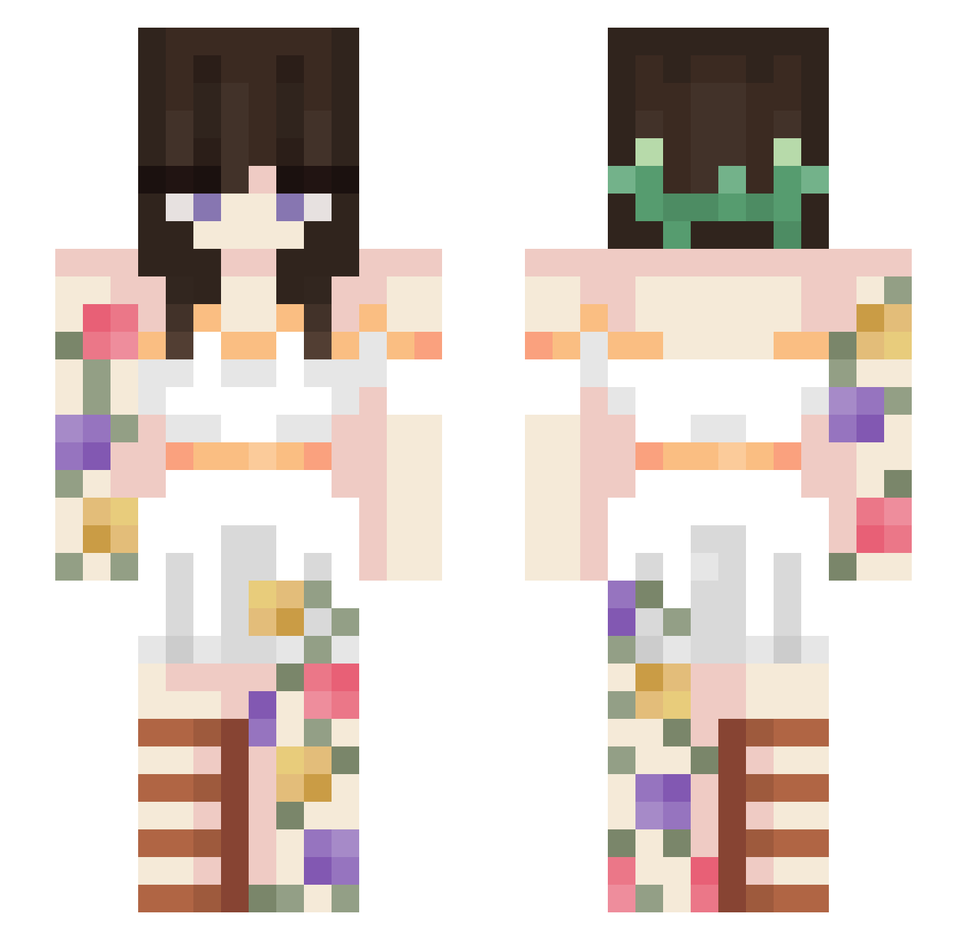 stvrstrxck Minecraft skin, front and back view