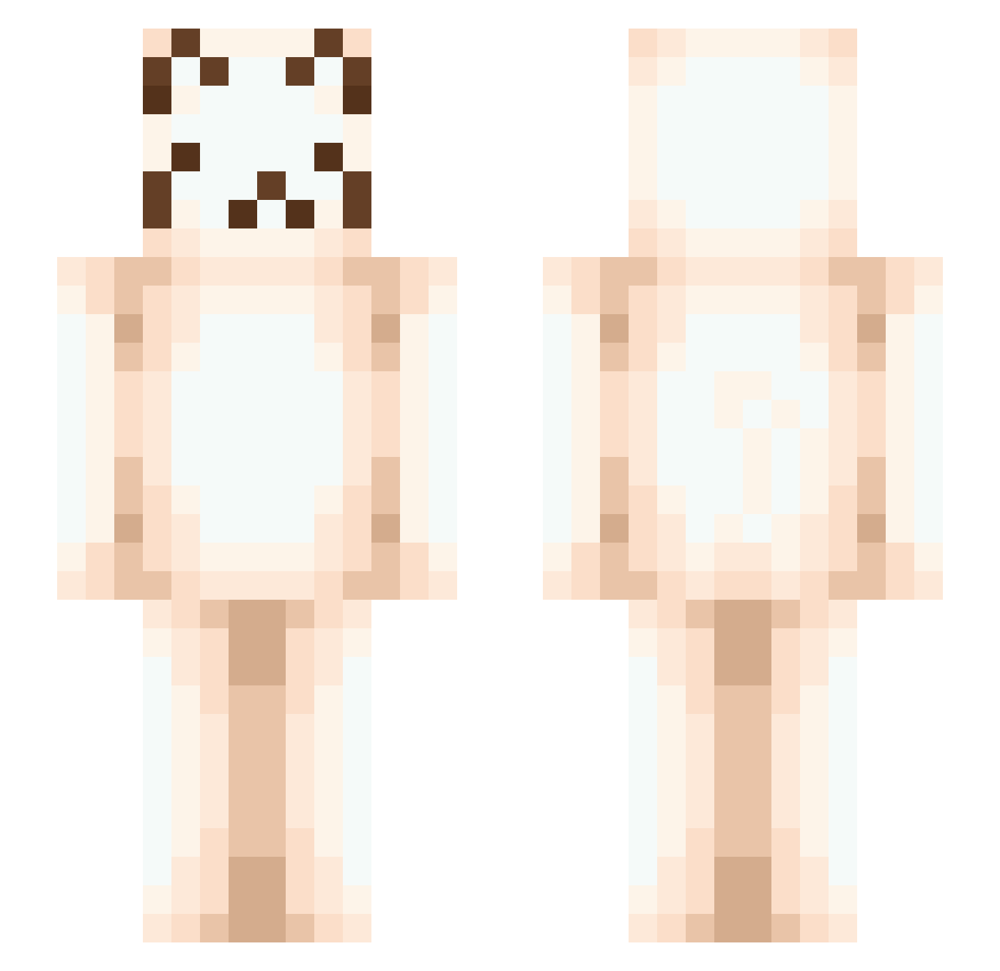 Zleep_s Minecraft skin, front and back view
