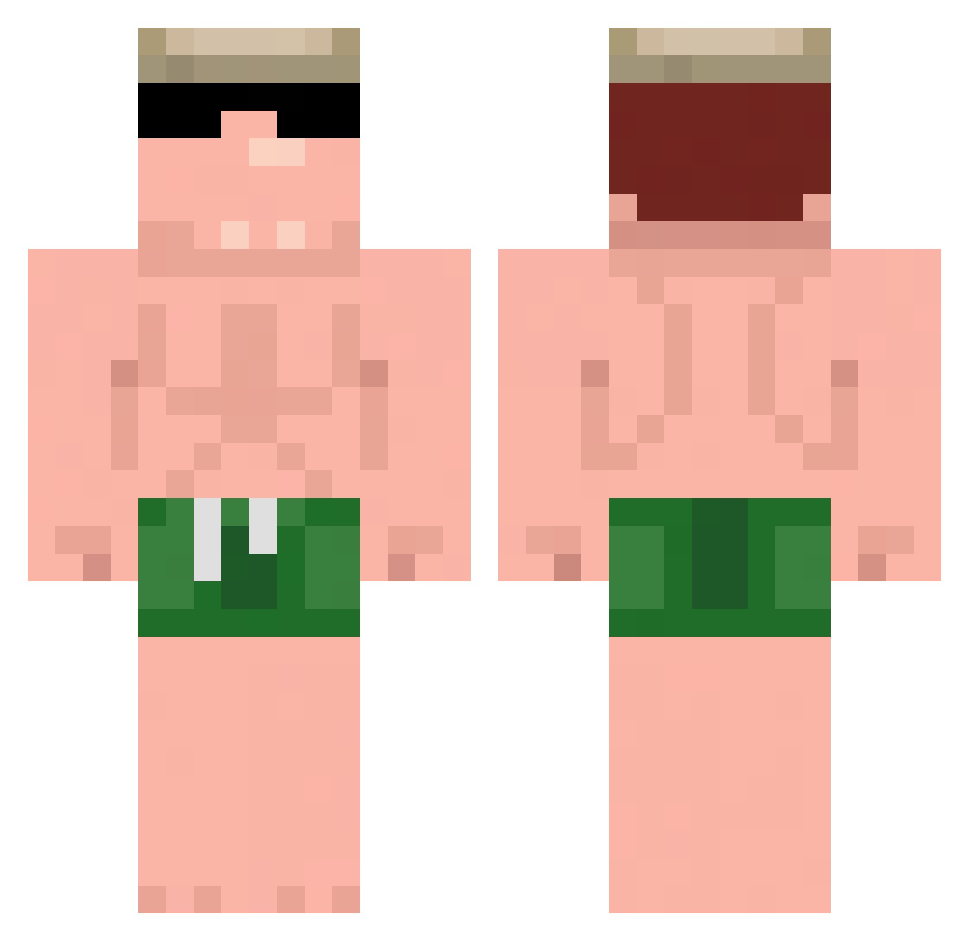 _ikkah Minecraft skin, front and back view