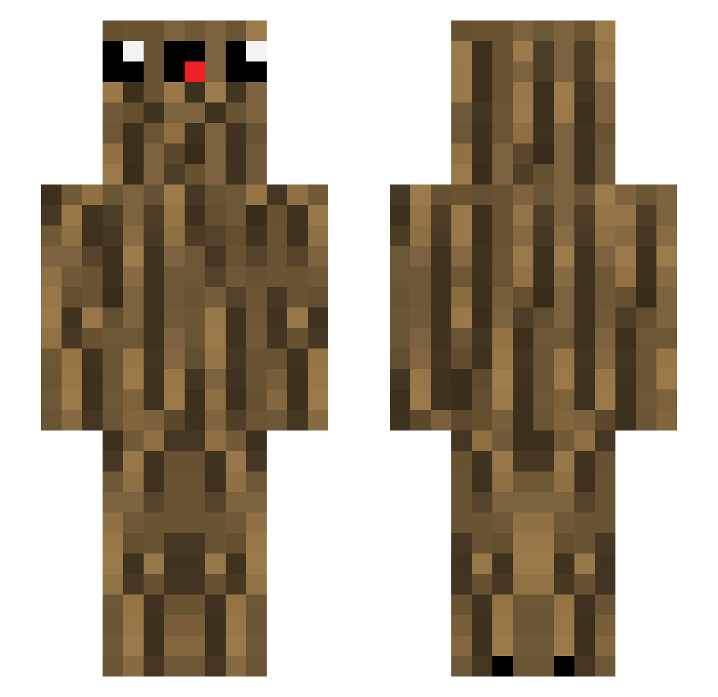 MarcoX9500 Minecraft skin, front and back view