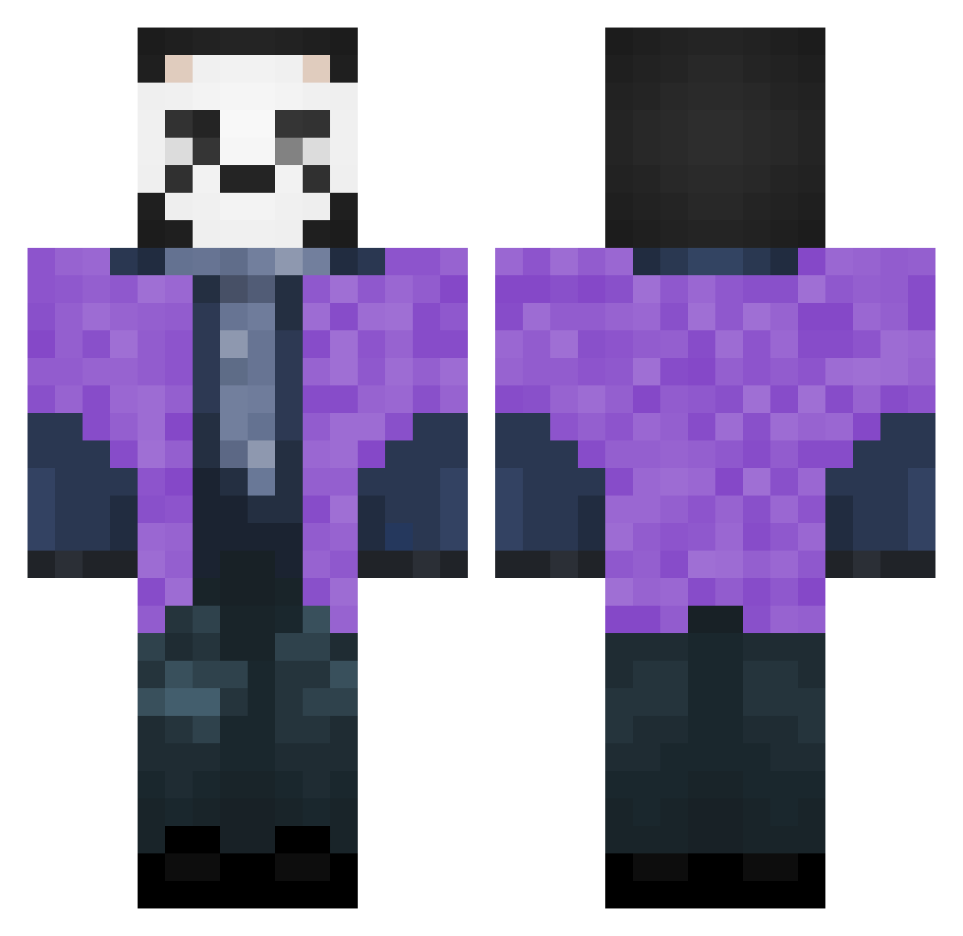 Deecoy11 Minecraft skin, front and back view