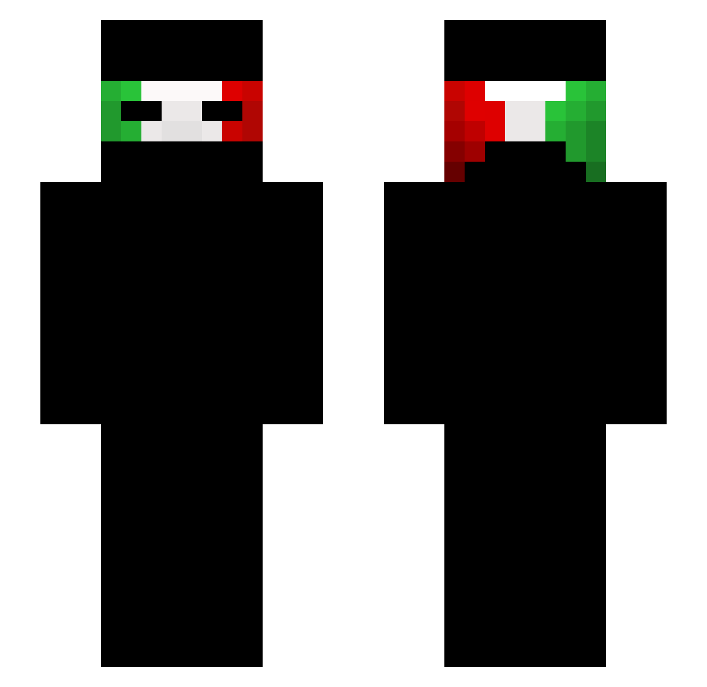 Im_Jamo Minecraft skin, front and back view