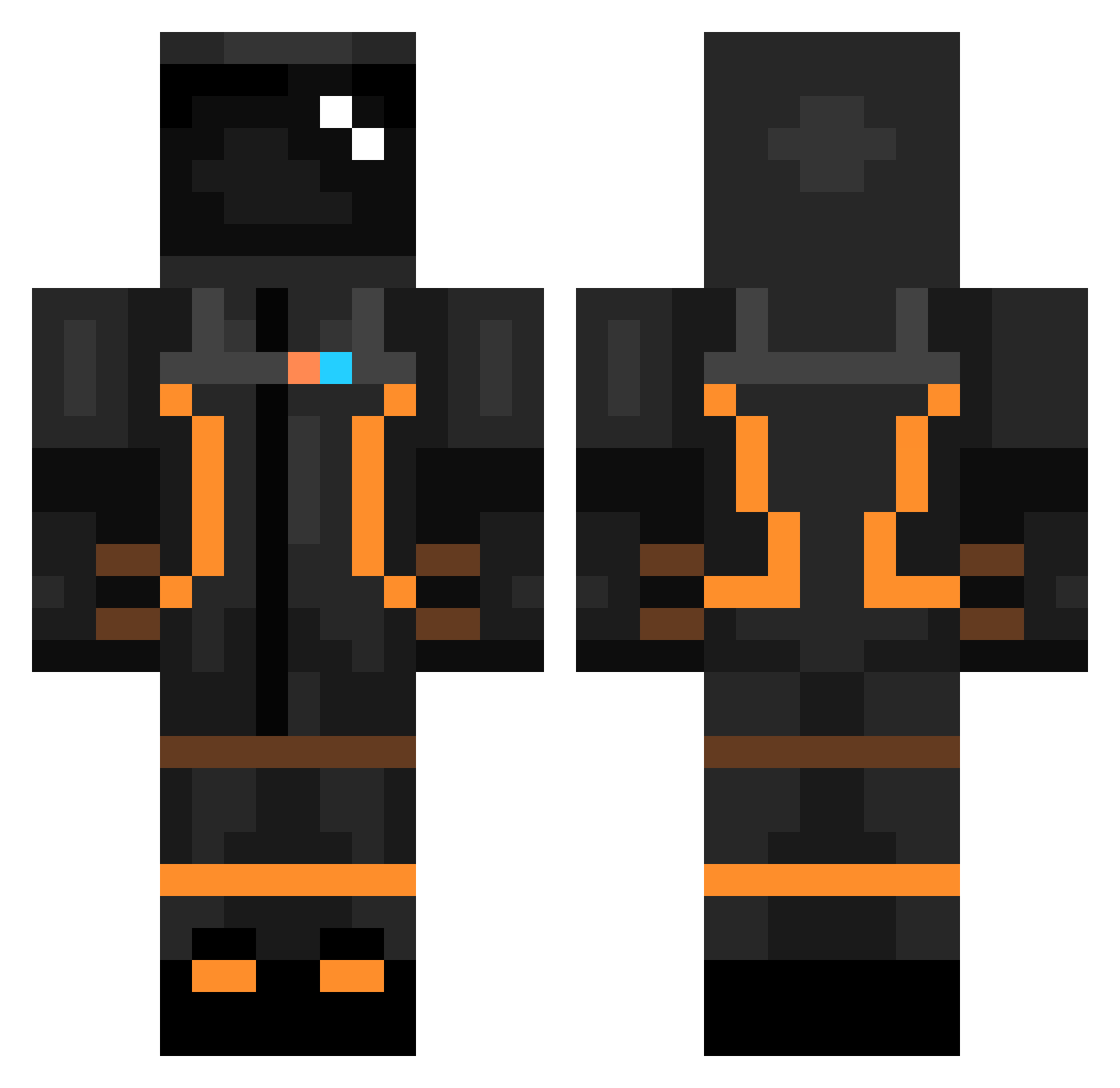 EPIKsgd Minecraft skin, front and back view