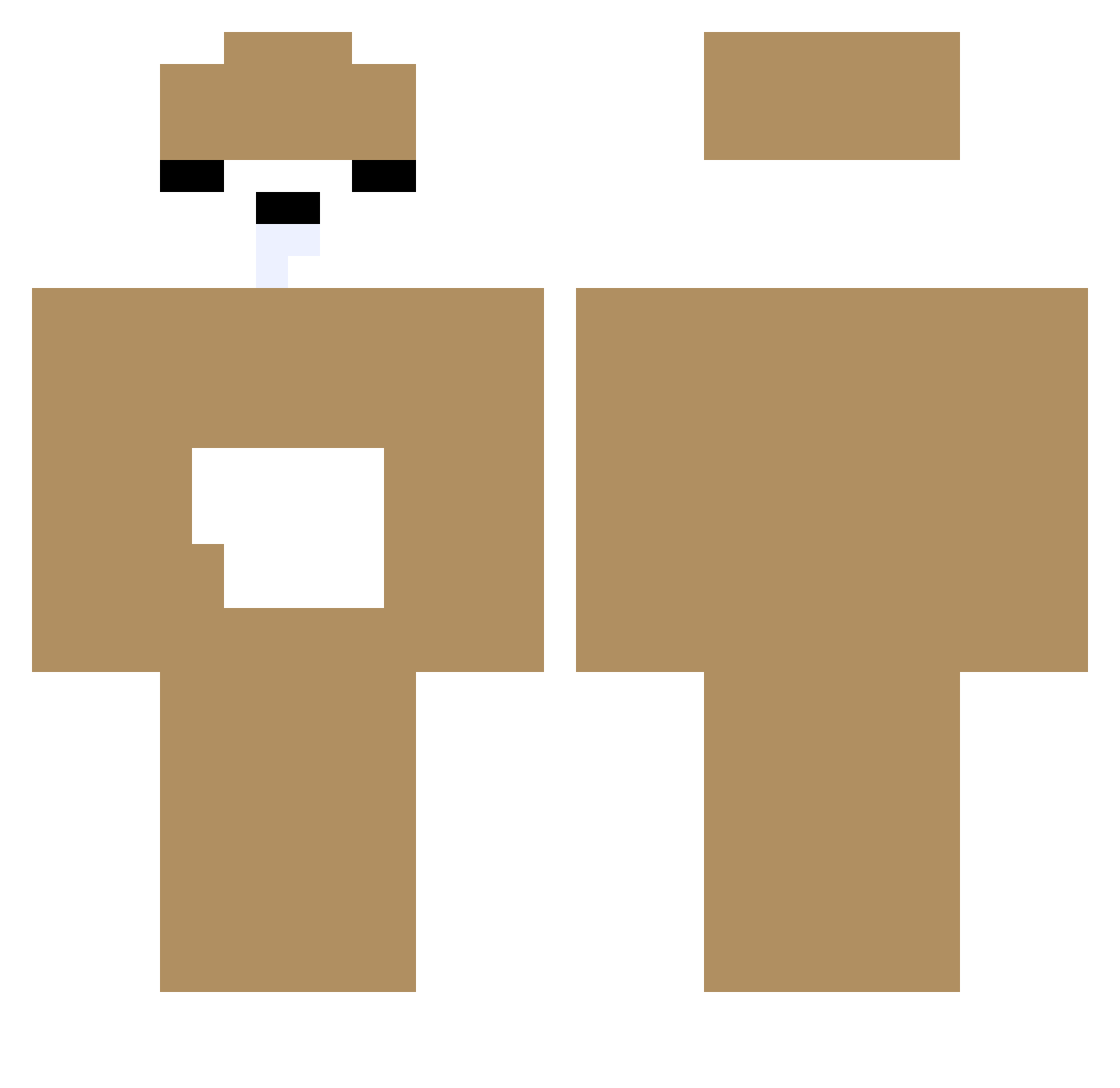 cm1018 Minecraft skin, front and back view