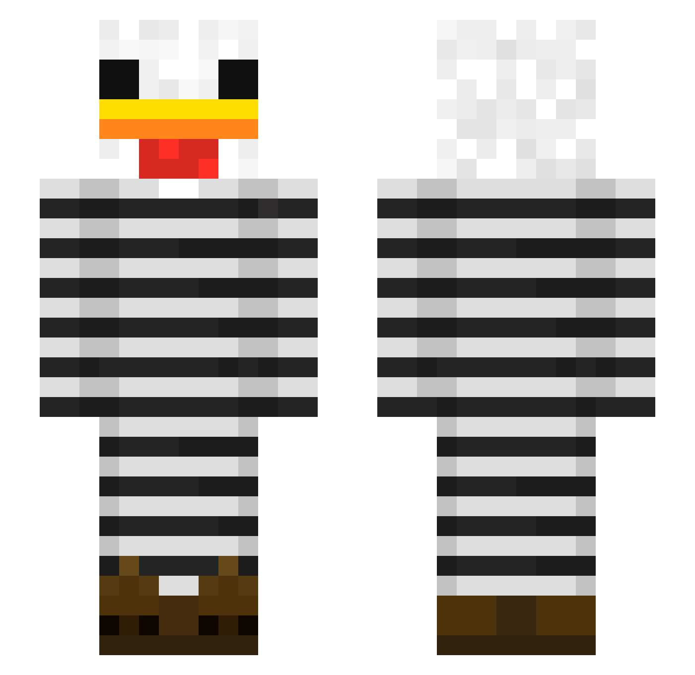 repjas Minecraft skin, front and back view