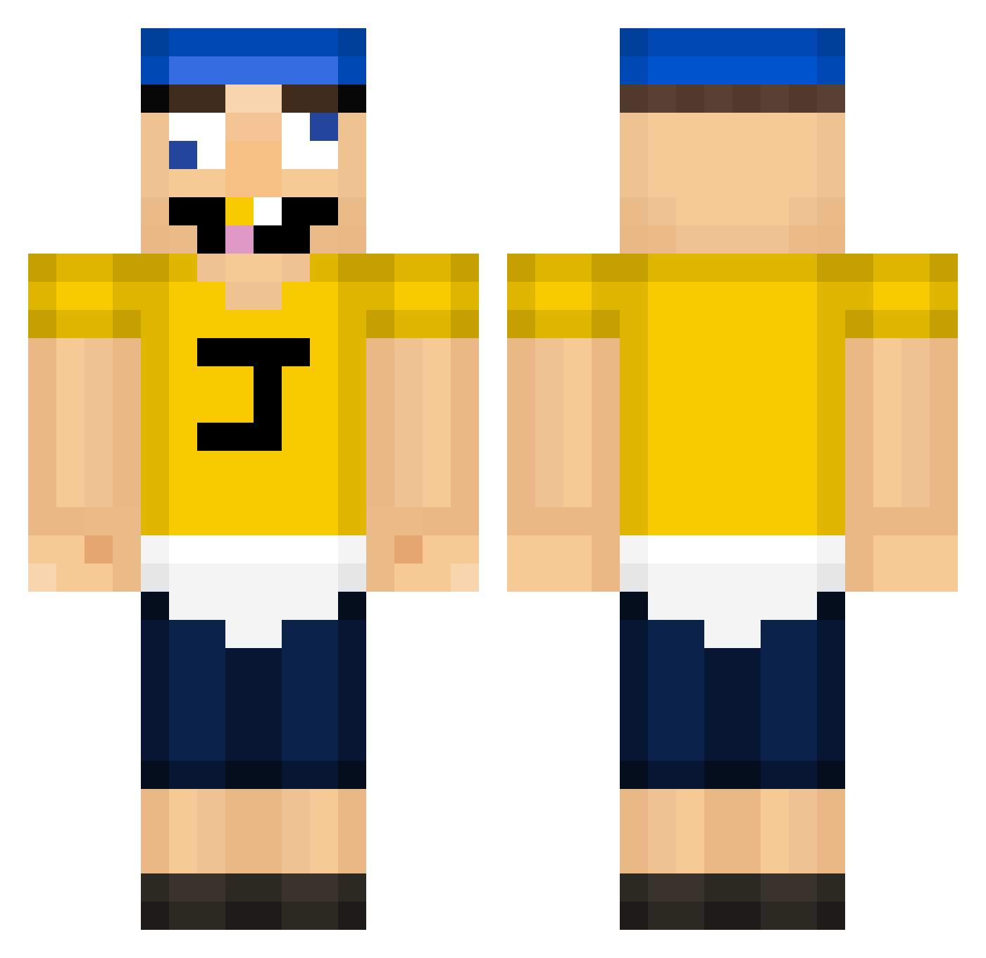 miguelfrr Minecraft skin, front and back view