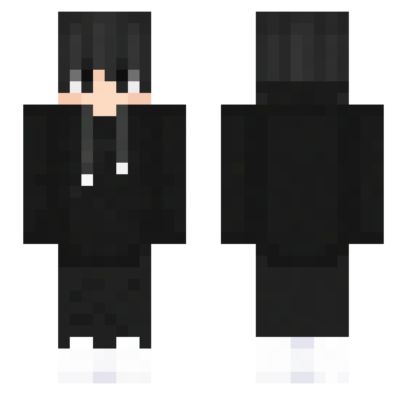 T4kh Minecraft skin, front and back view