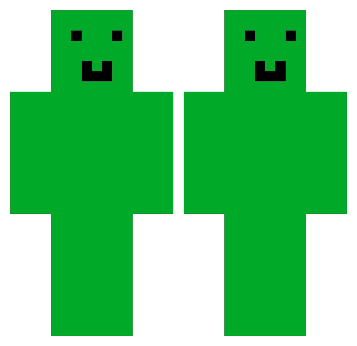 RicardoOK Minecraft skin, front and back view