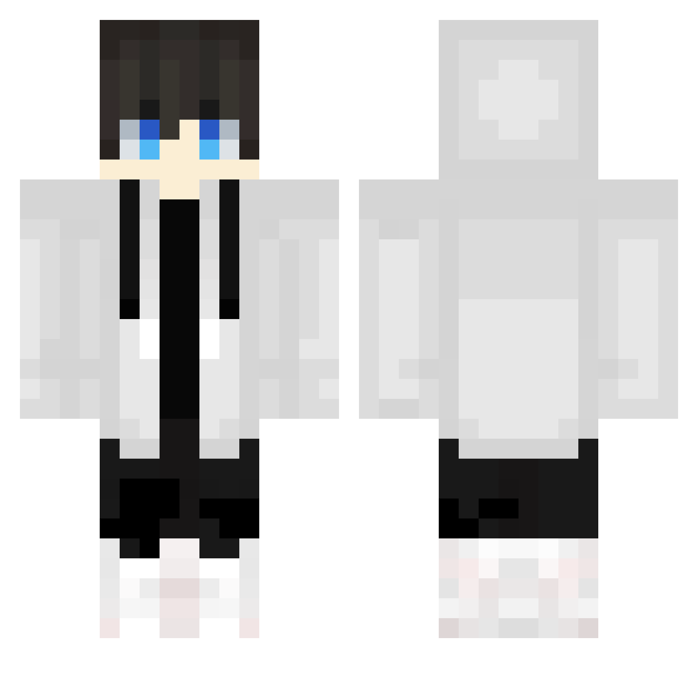 Sumairu_gg Minecraft skin, front and back view