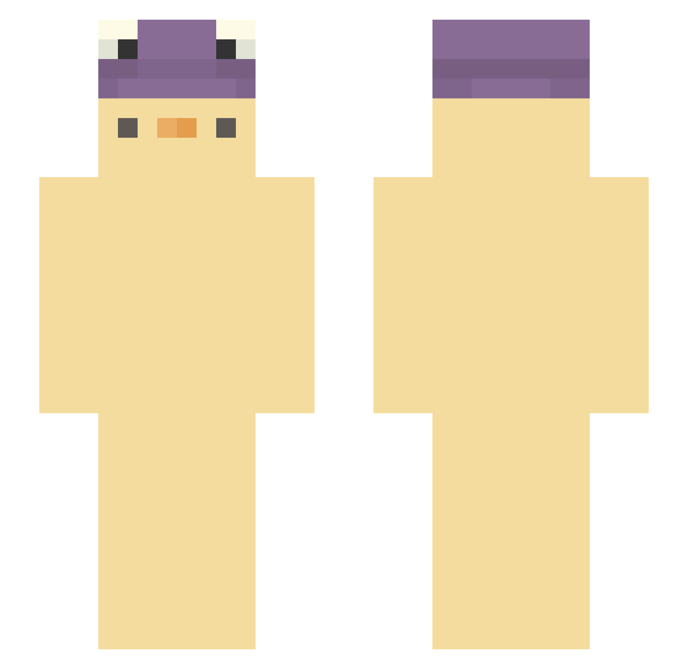 safsaf840 Minecraft skin, front and back view