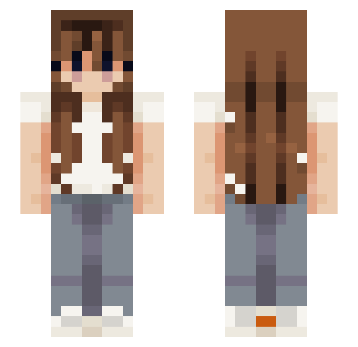 Shining_Unicorn Minecraft skin, front and back view