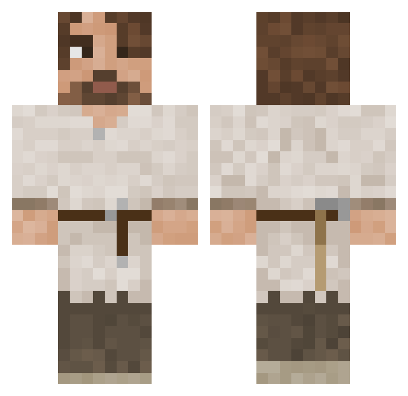 lucas2001 Minecraft skin, front and back view