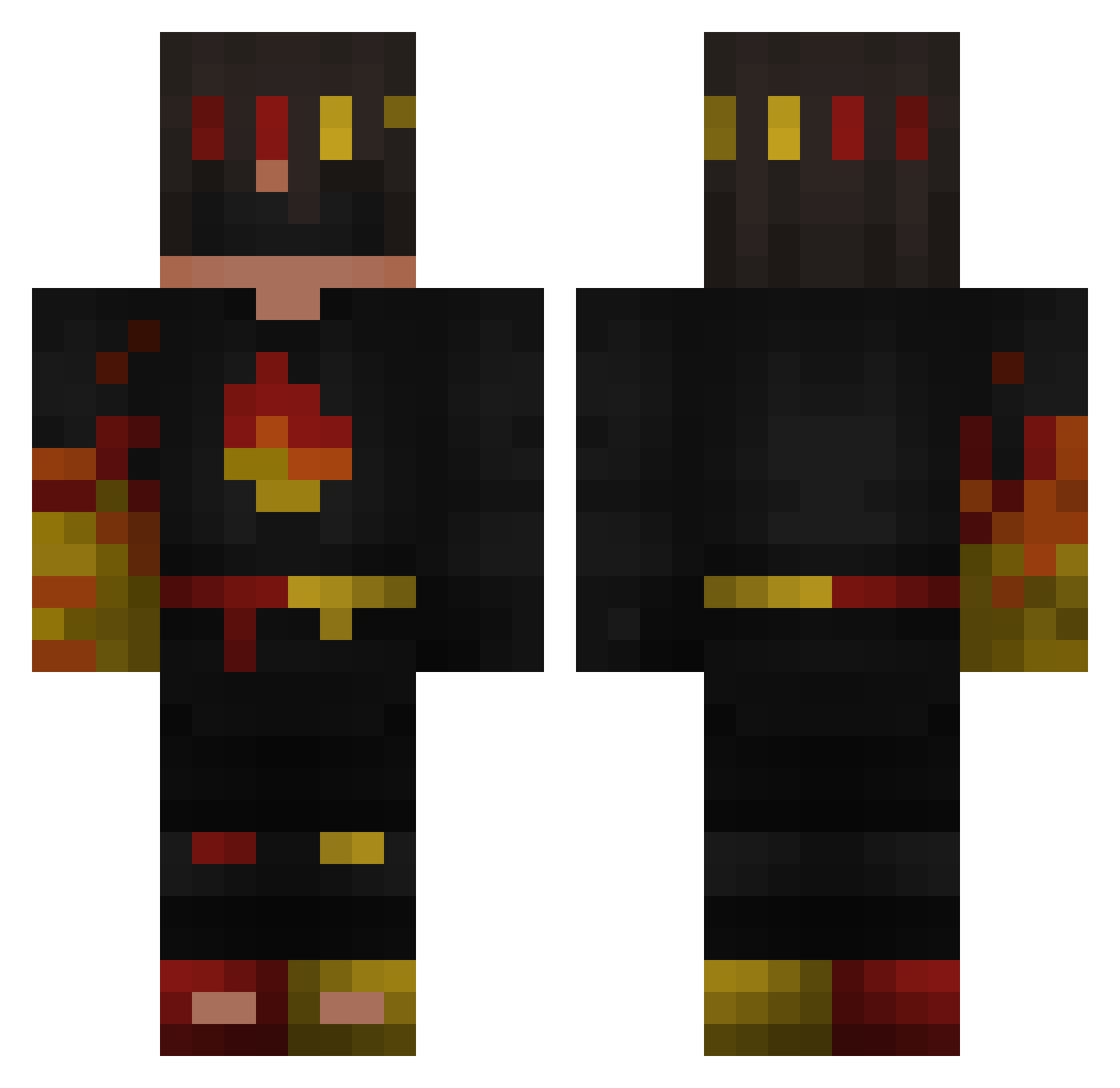 ImperatorIggy Minecraft skin, front and back view