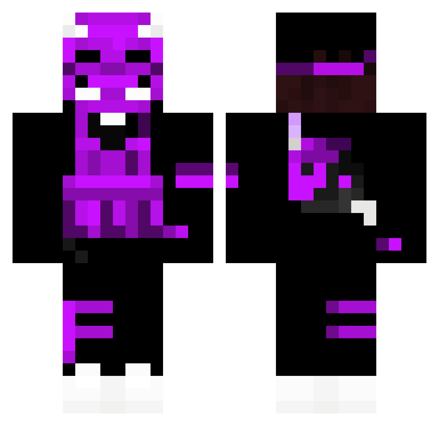 Kurt_Cobayn Minecraft skin, front and back view