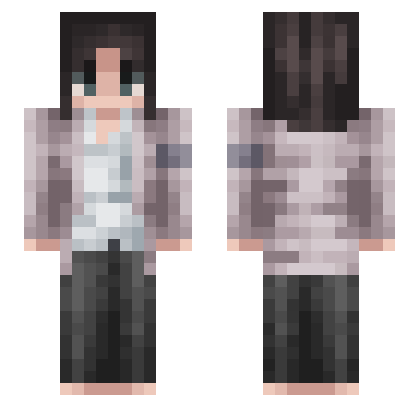 its_yaboyii Minecraft skin, front and back view