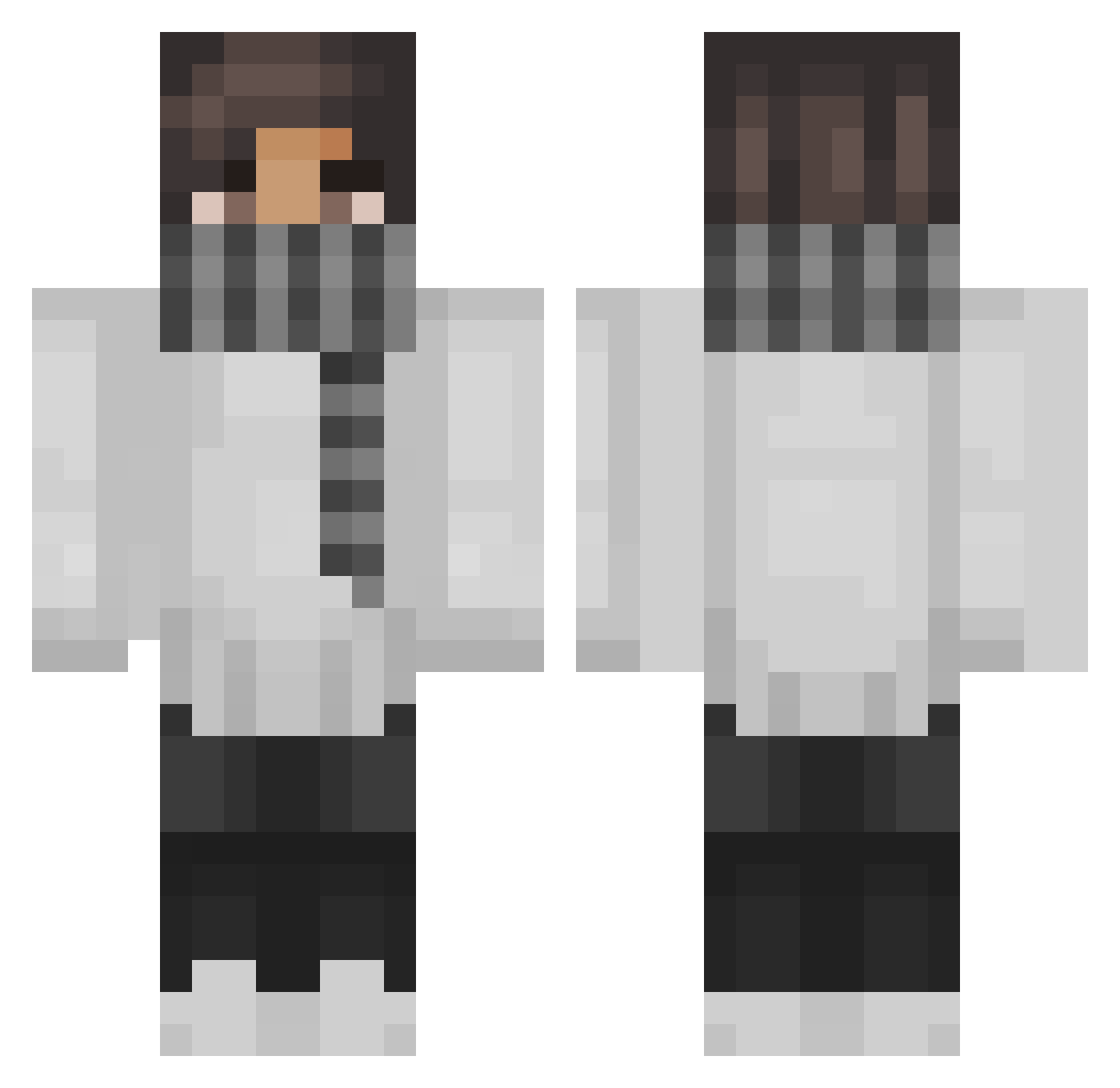 TheEnzo55600 Minecraft skin, front and back view