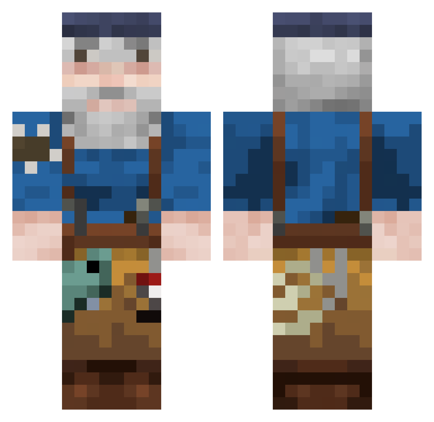 tomato_cheese12 Minecraft skin, front and back view