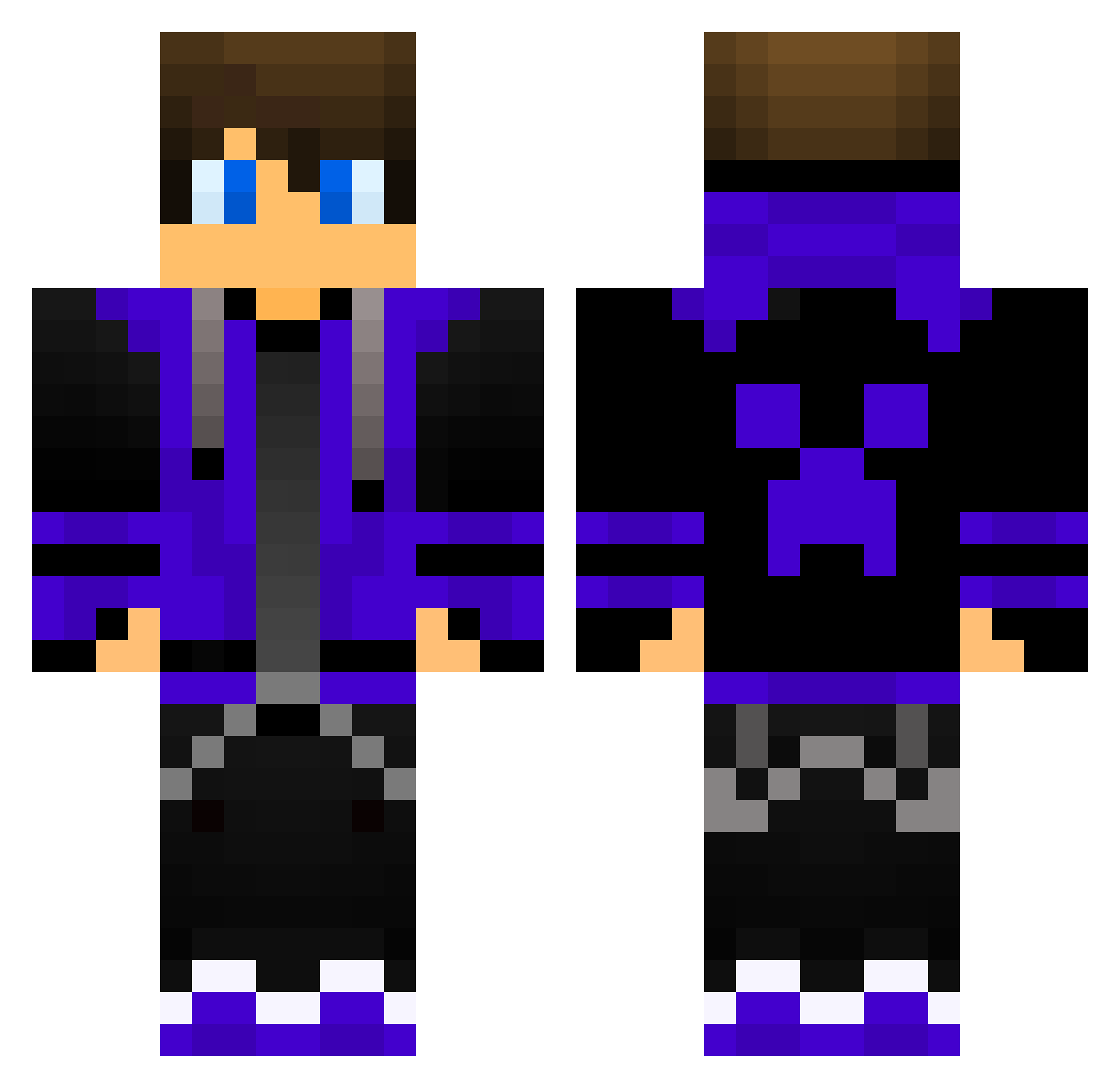 wiktor4448 Minecraft skin, front and back view