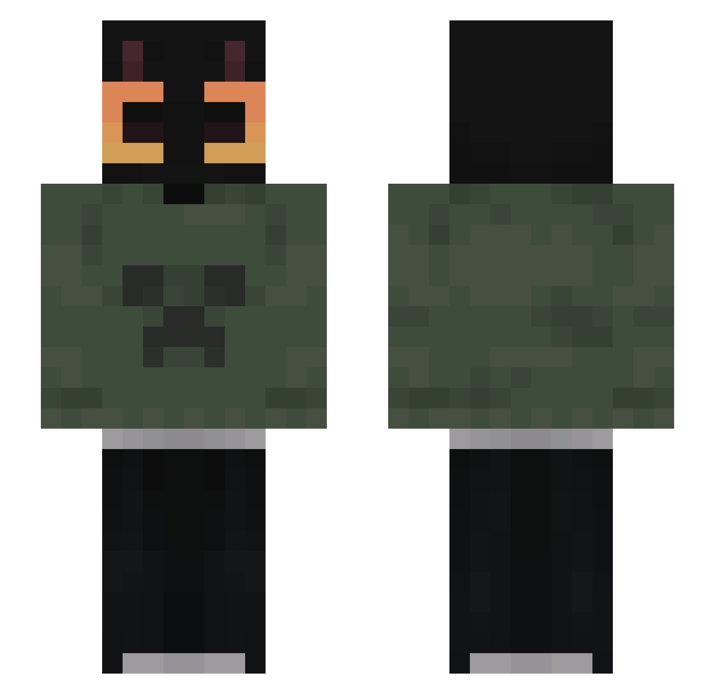 4ren_ Minecraft skin, front and back view