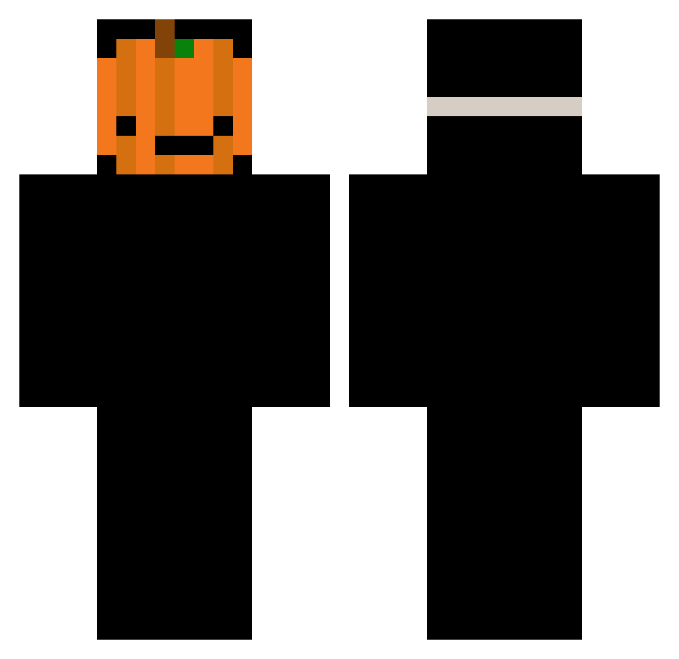 ItsYure Minecraft skin, front and back view