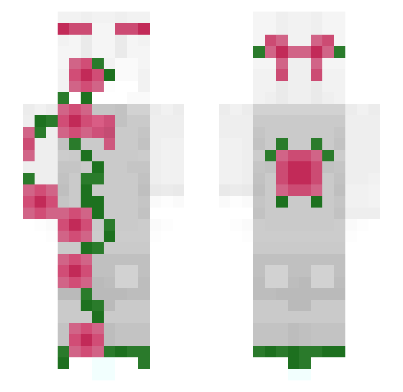 oFisTiko Minecraft skin, front and back view