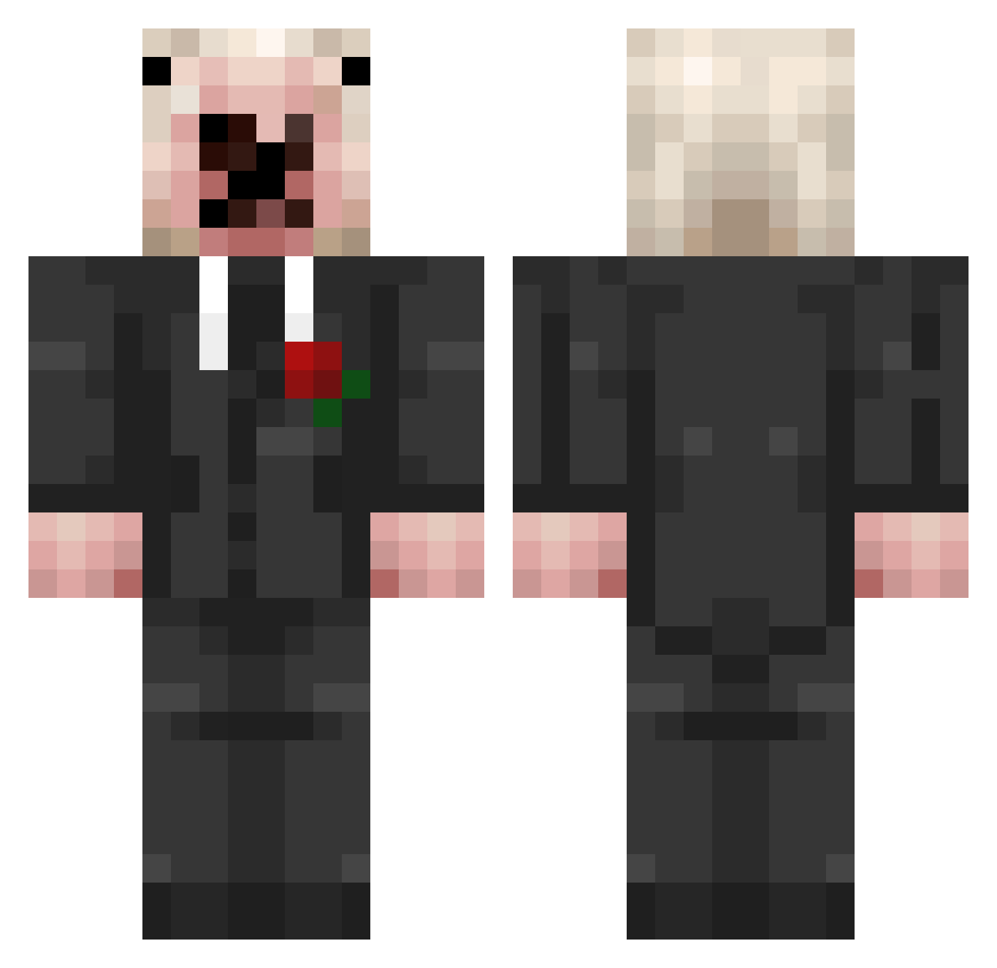 D_Cousins_III Minecraft skin, front and back view