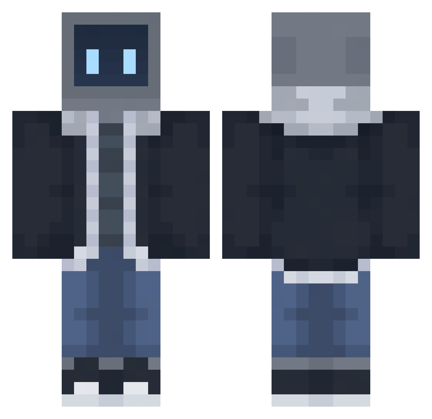 chobabgood Minecraft skin, front and back view