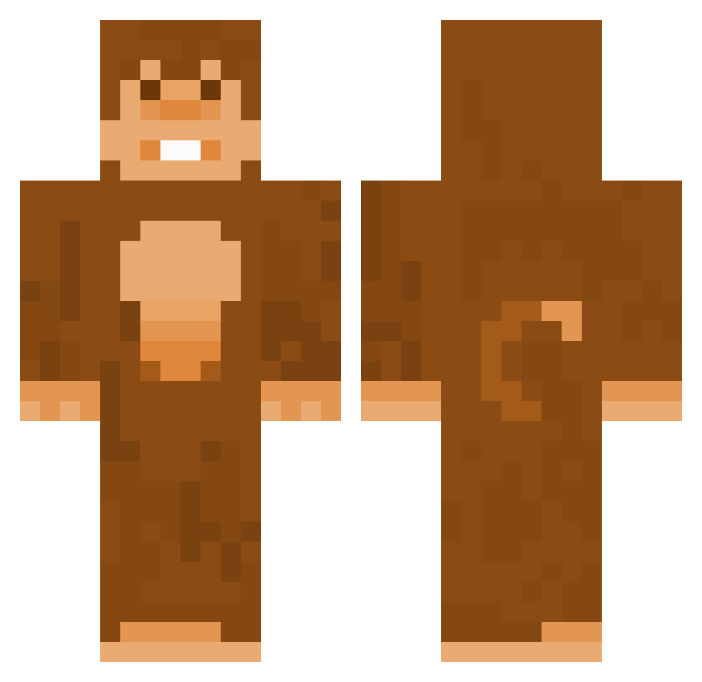 ostekake9 Minecraft skin, front and back view
