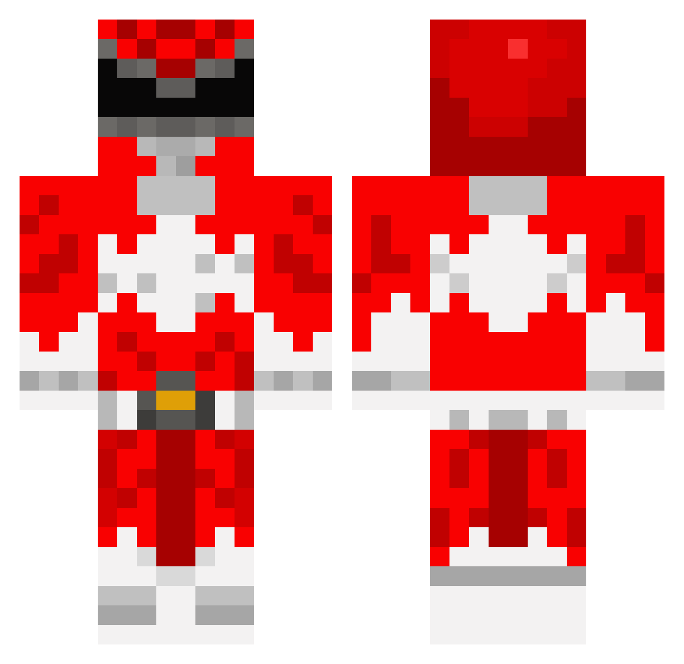Degreaser Minecraft skin, front and back view