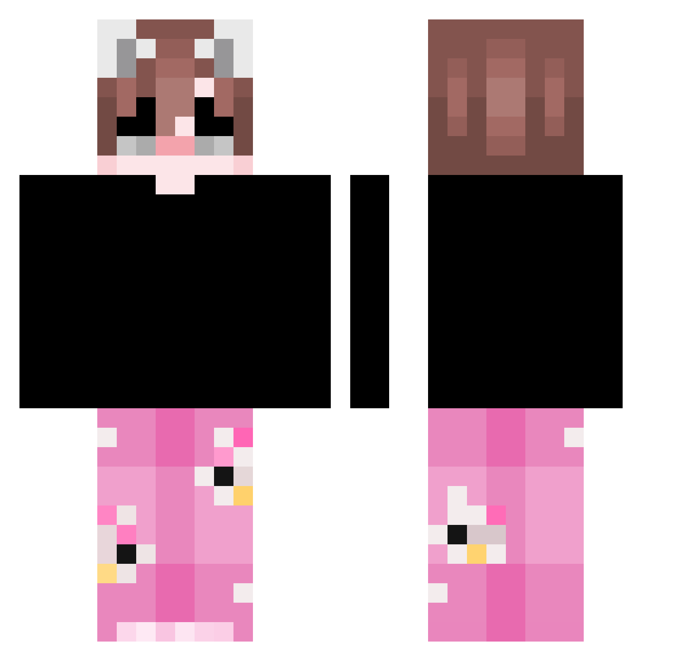 salchichinovo Minecraft skin, front and back view