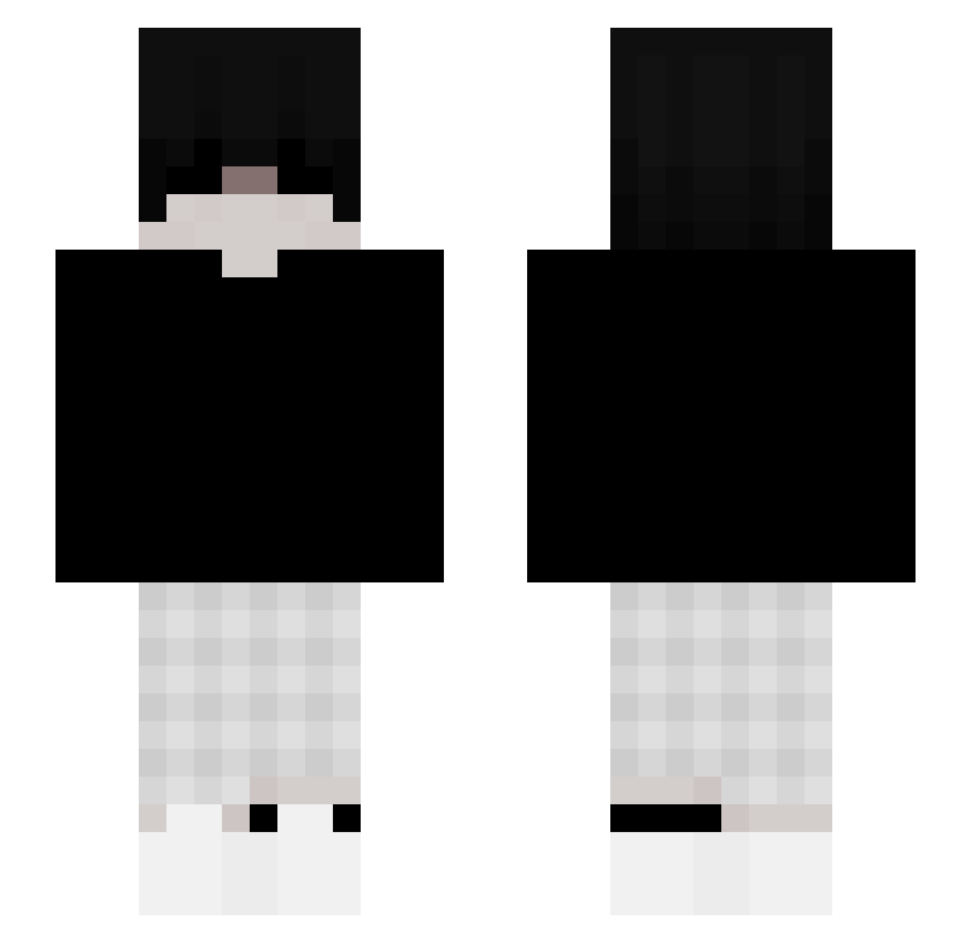 Heije Minecraft skin, front and back view