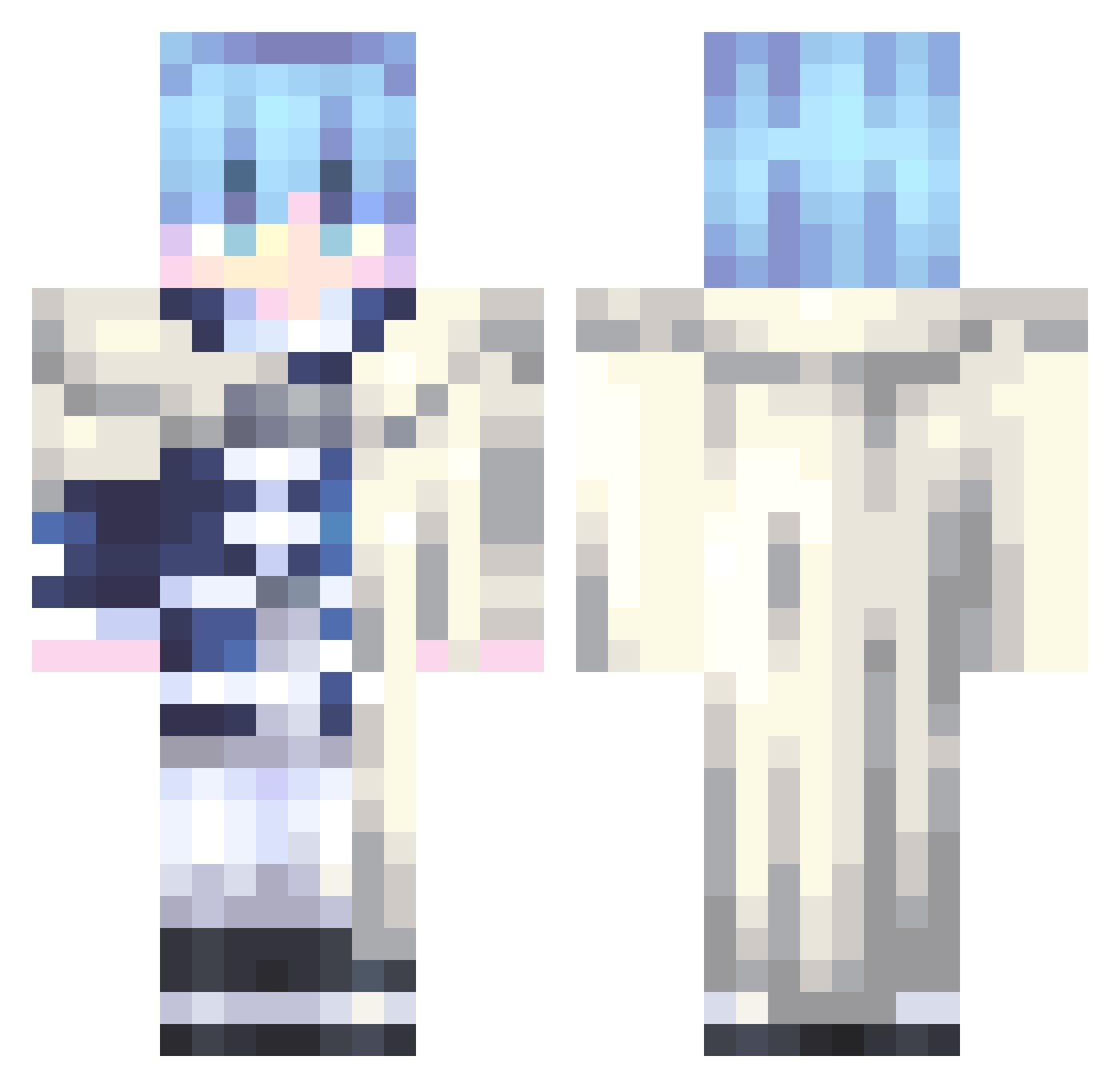 S_ola_R Minecraft skin, front and back view