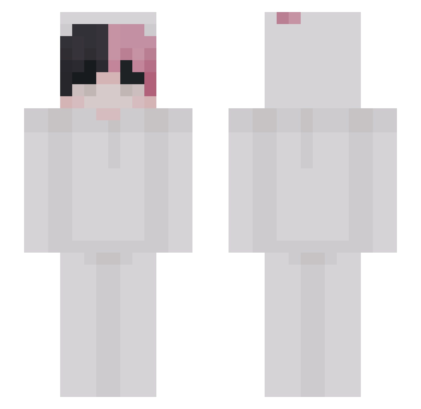 TheTrap Minecraft skin, front and back view