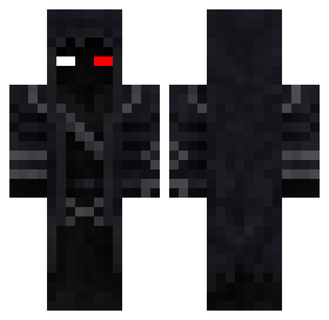 Polish_Rex Minecraft skin, front and back view
