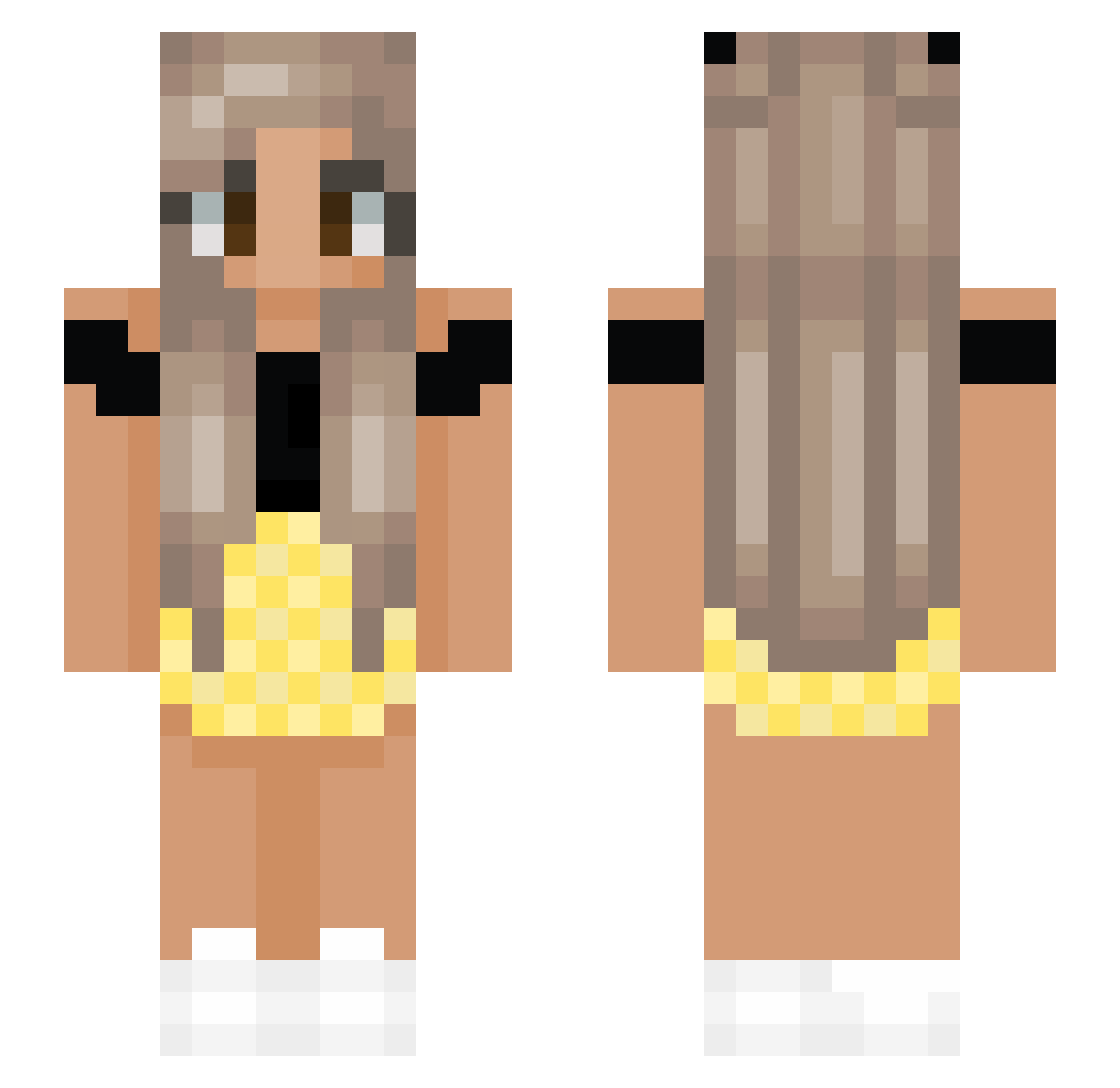 xX_Sophia Minecraft skin, front and back view
