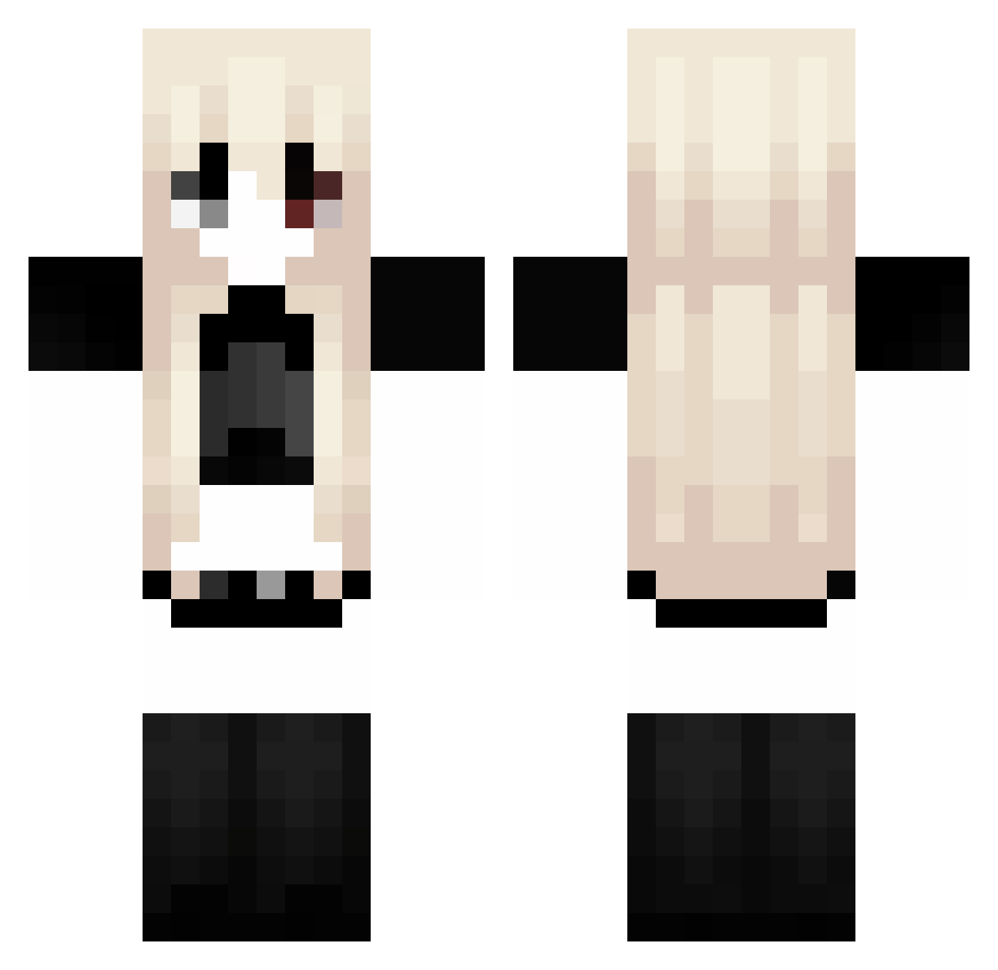 shyrizzler Minecraft skin, front and back view