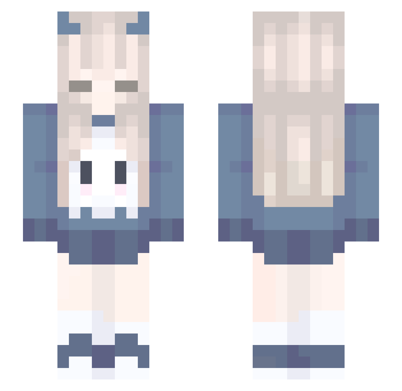t0t1_ Minecraft skin, front and back view