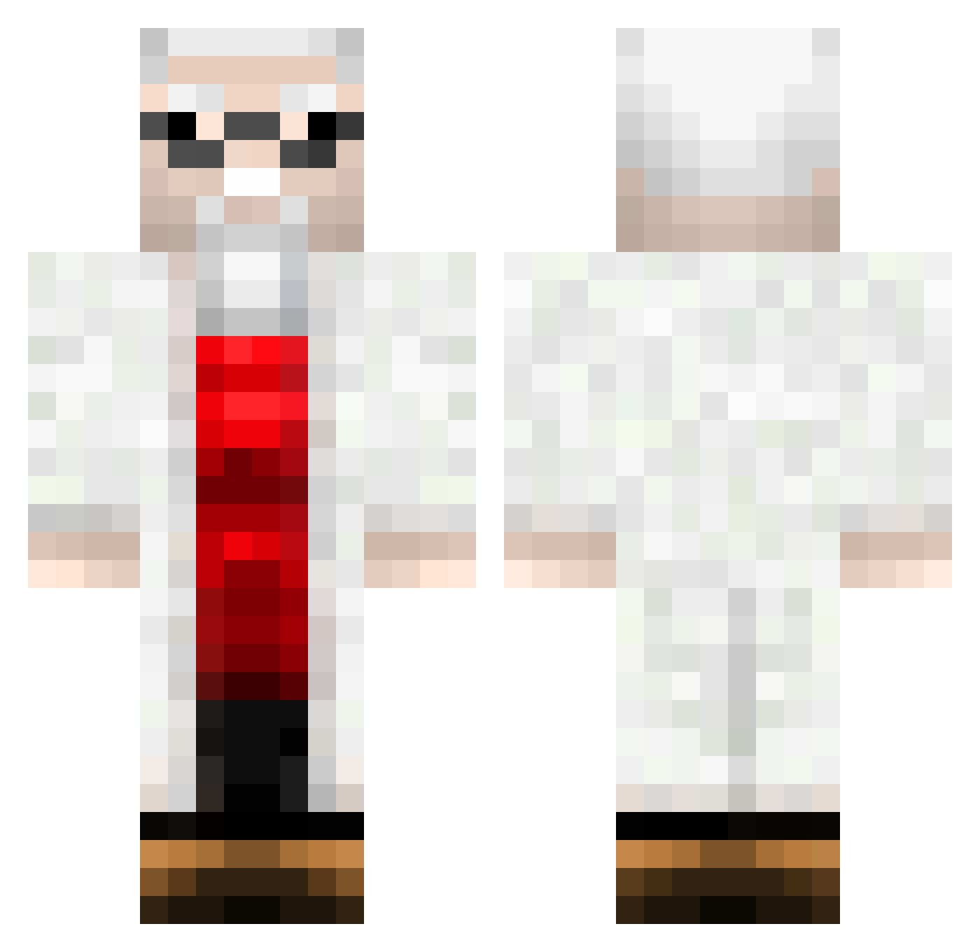 Wladi_UwU Minecraft skin, front and back view