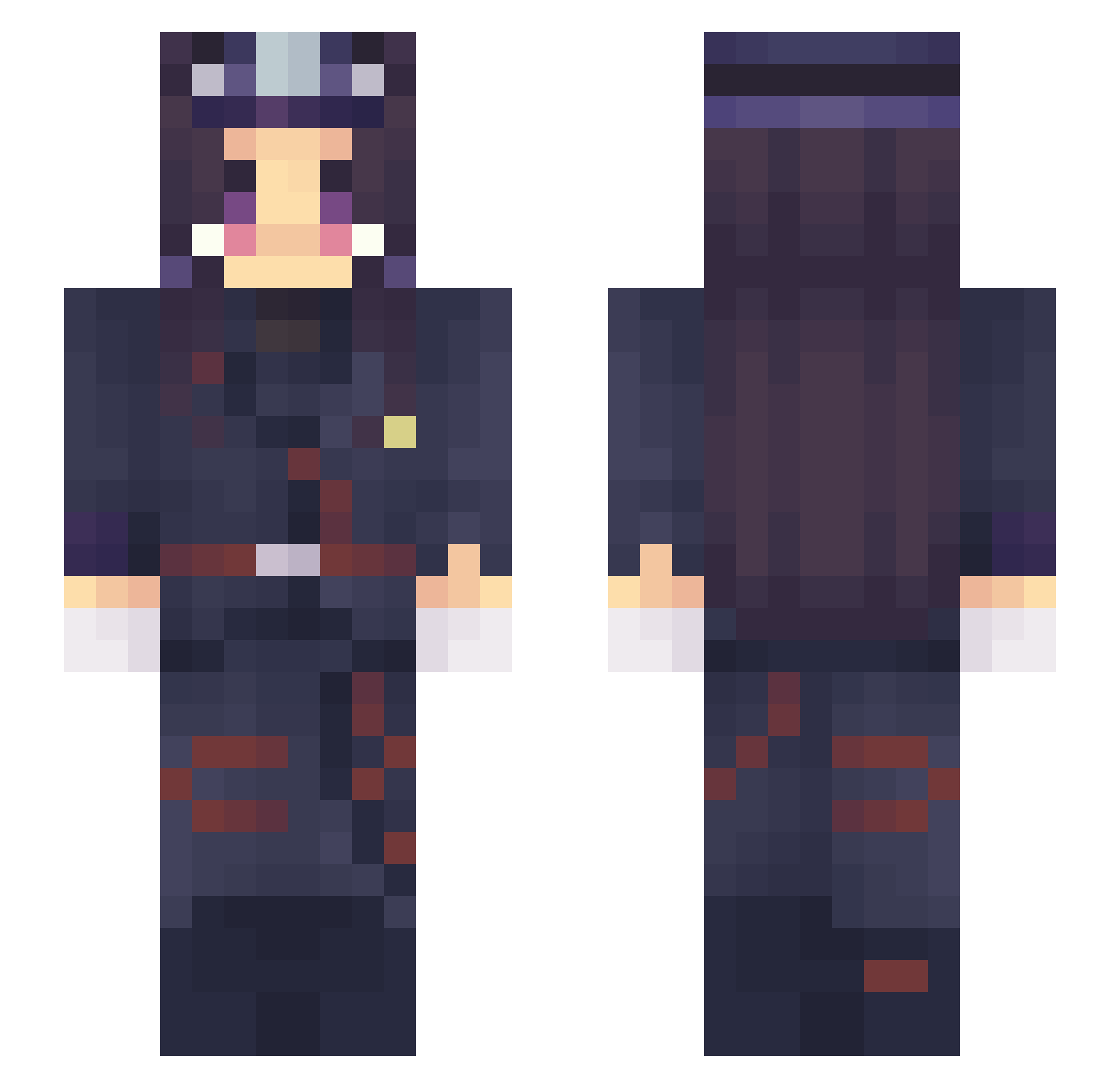 gorkhon Minecraft skin, front and back view