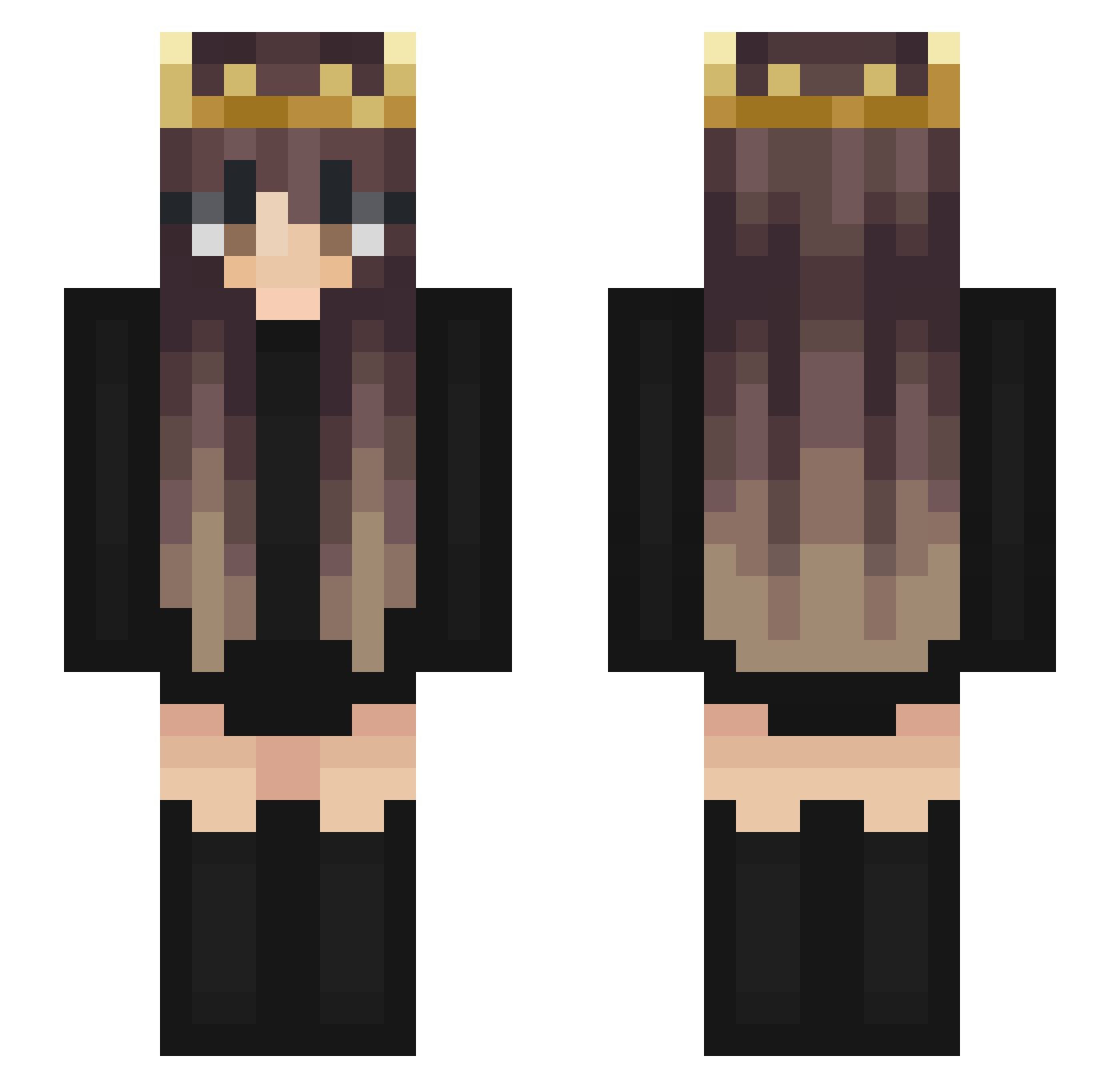 Rosalyyn Minecraft skin, front and back view