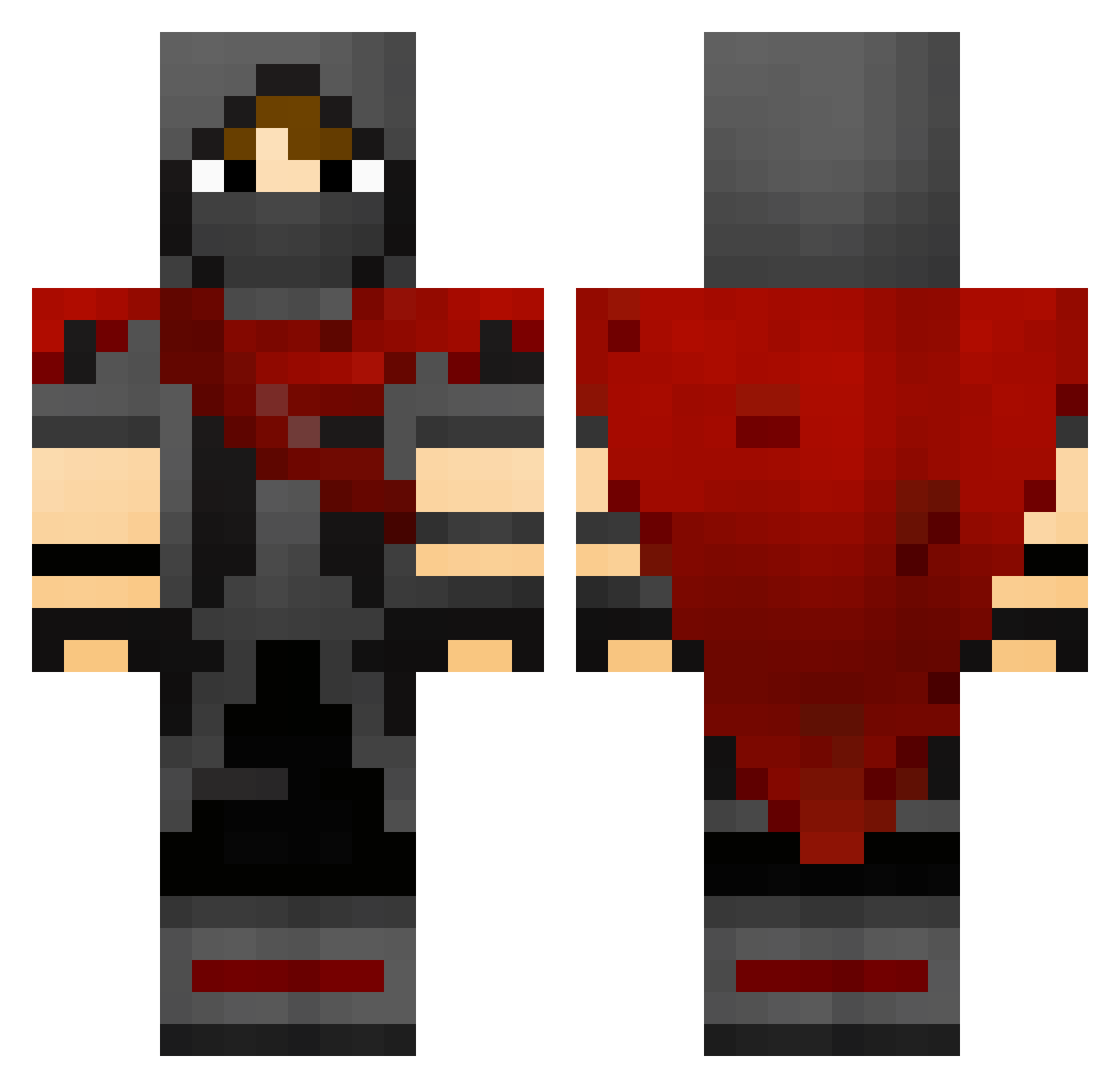 postmeridiem Minecraft skin, front and back view