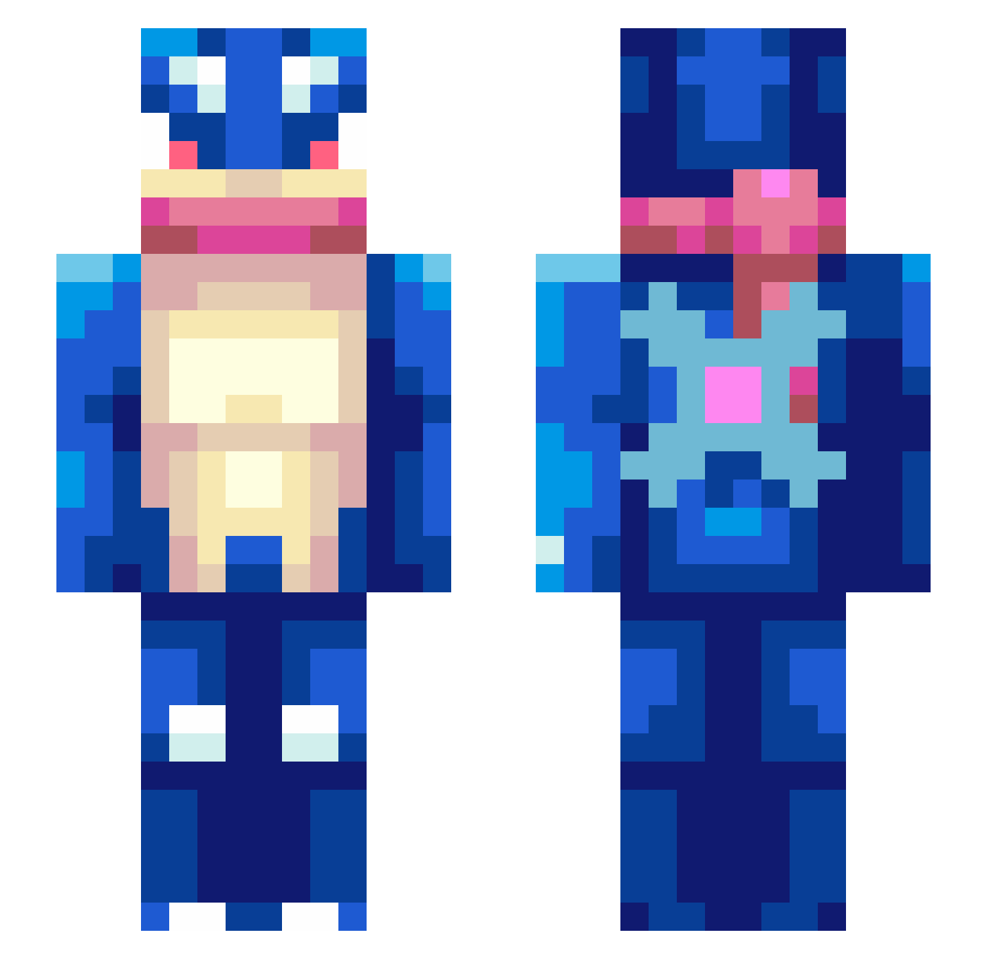Vailen_ Minecraft skin, front and back view