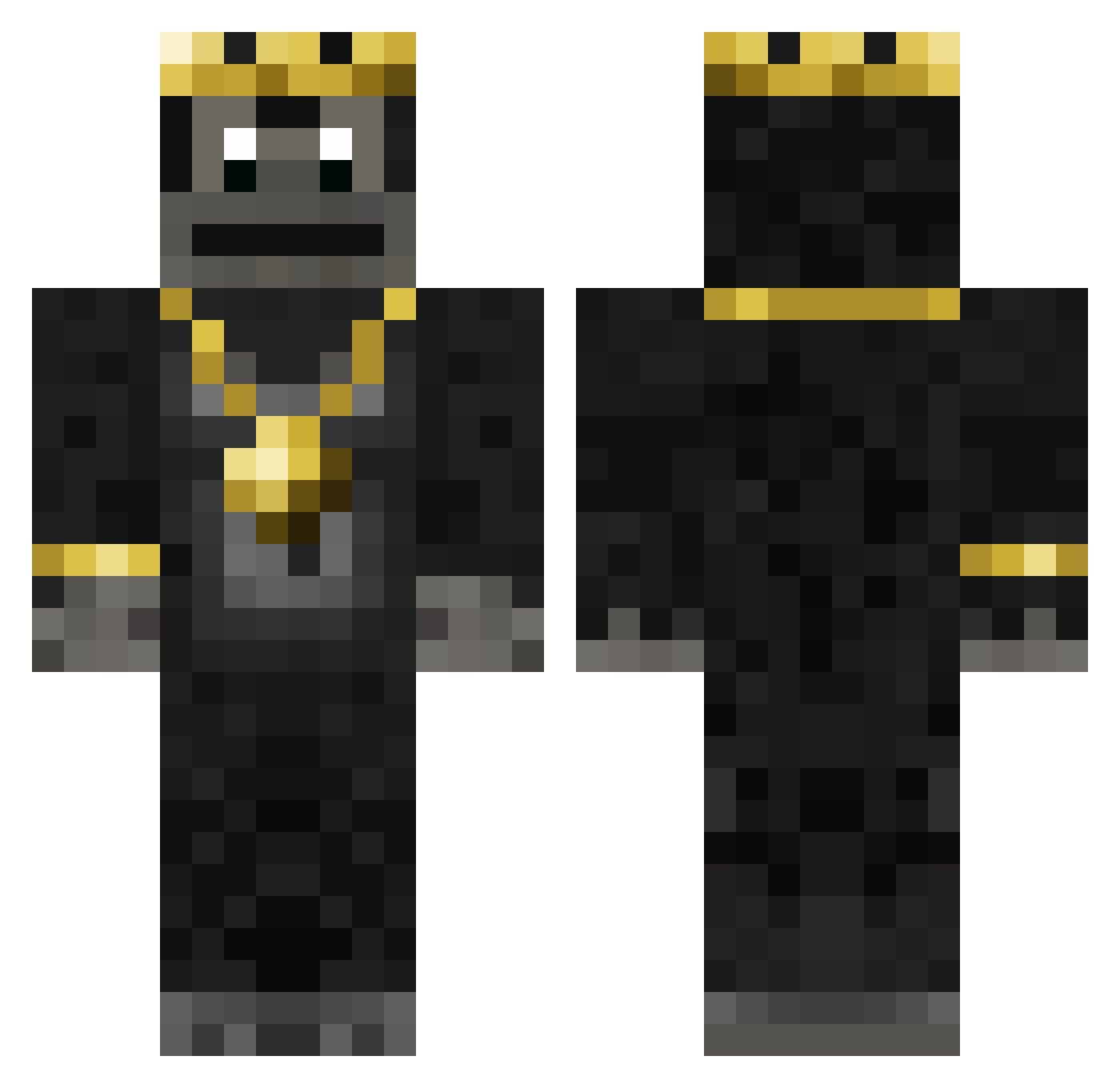 wKEYTristan Minecraft skin, front and back view